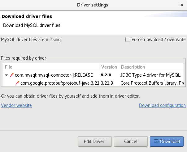 AppStream DBeaver MySQL Driver