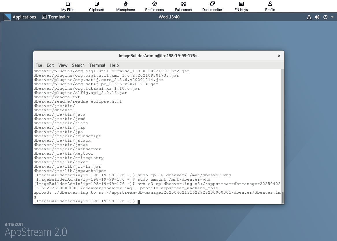 AppStream Image Builder VHD Upload