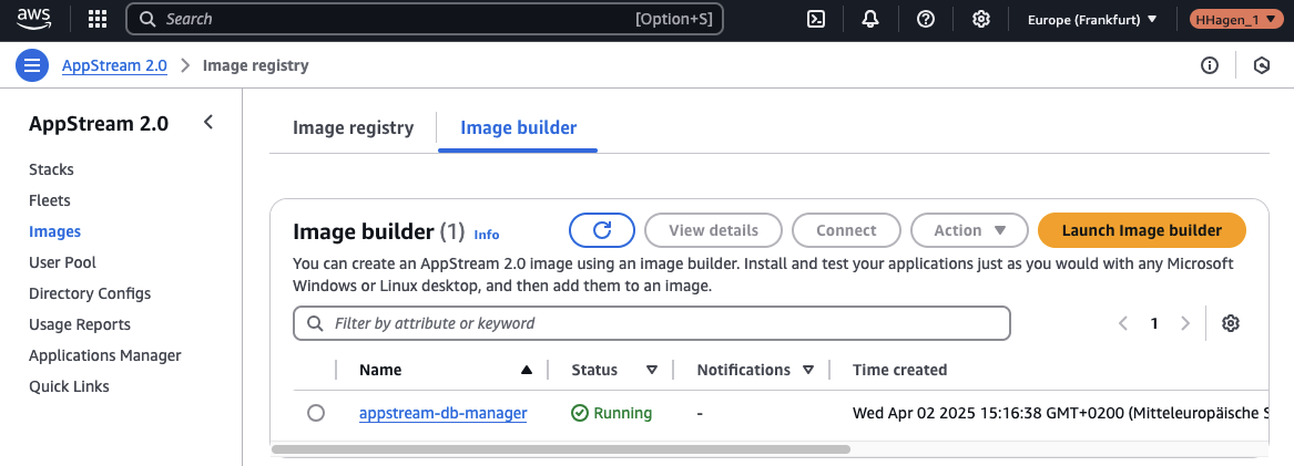 AppStream Image Builder