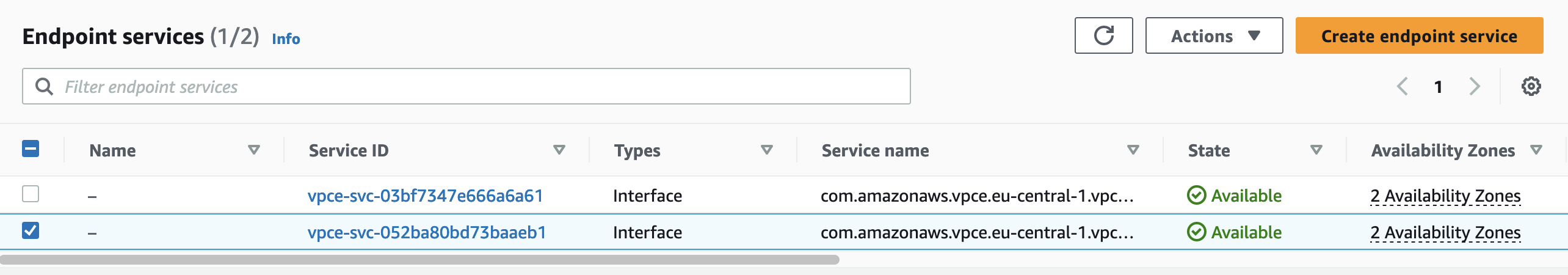 VPC Endpoint Service