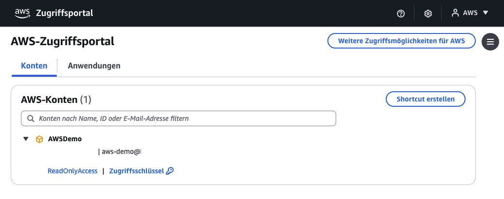 AWS Identity Center Login
