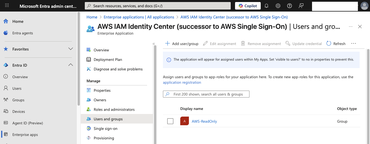 Entra ID Assign Group to Enterprise App