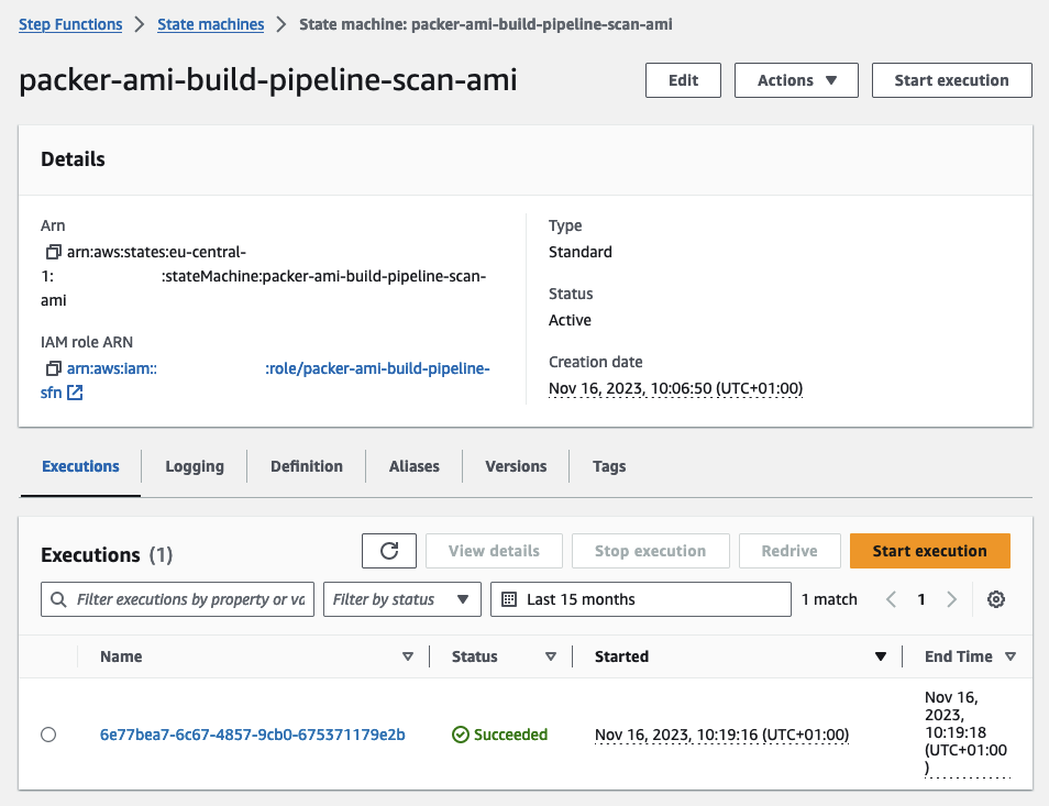 StepFunction Scan AMI