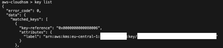 CloudHSM KMS Keys