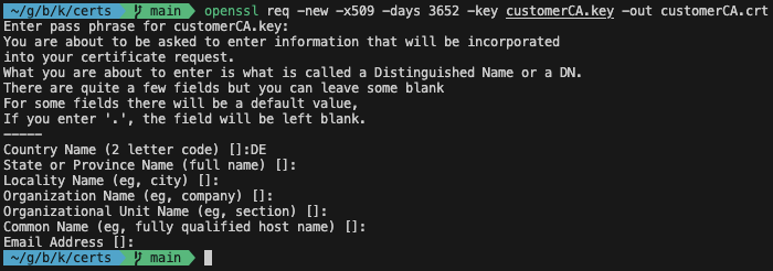 Self-Signed Certificate
