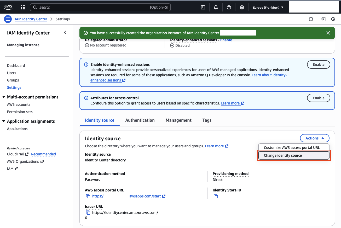 AWS Identity Center Change Source